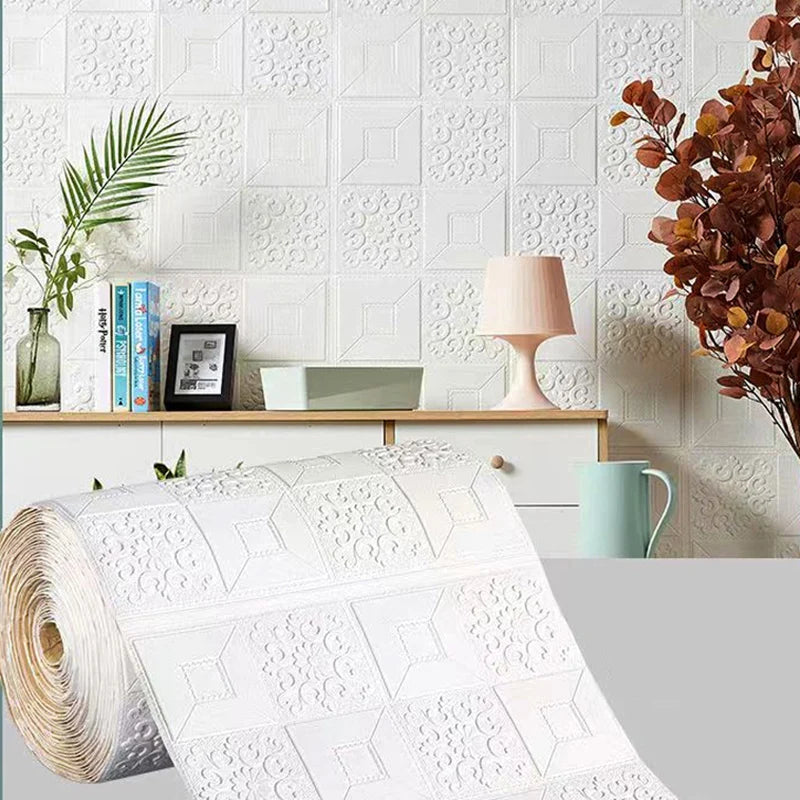 70cm*1m  3D Brick Pattern Wall Sticker Self-Adhesive Panel