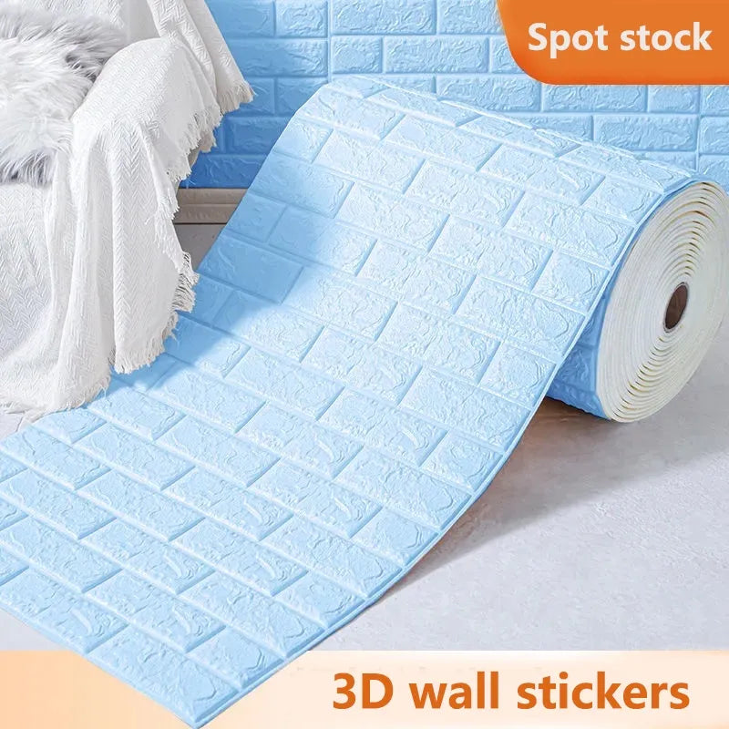 70cm*1m  3D Brick Pattern Wall Sticker Self-Adhesive Panel