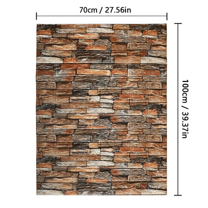 70cm*1m  3D Brick Pattern Wall Sticker Self-Adhesive Panel