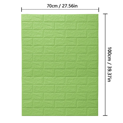 70cm*1m  3D Brick Pattern Wall Sticker Self-Adhesive Panel