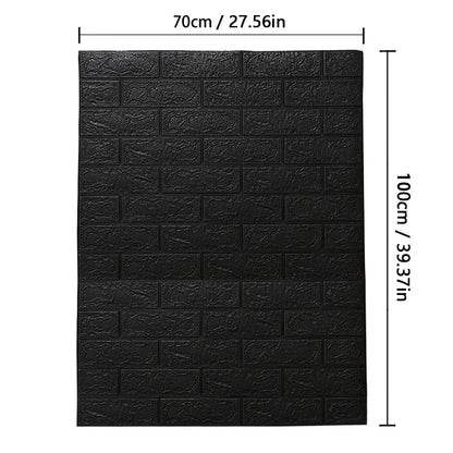 70cm*1m  3D Brick Pattern Wall Sticker Self-Adhesive Panel