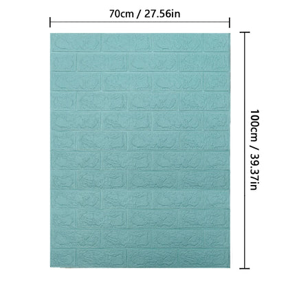 70cm*1m  3D Brick Pattern Wall Sticker Self-Adhesive Panel