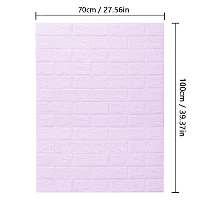 70cm*1m  3D Brick Pattern Wall Sticker Self-Adhesive Panel